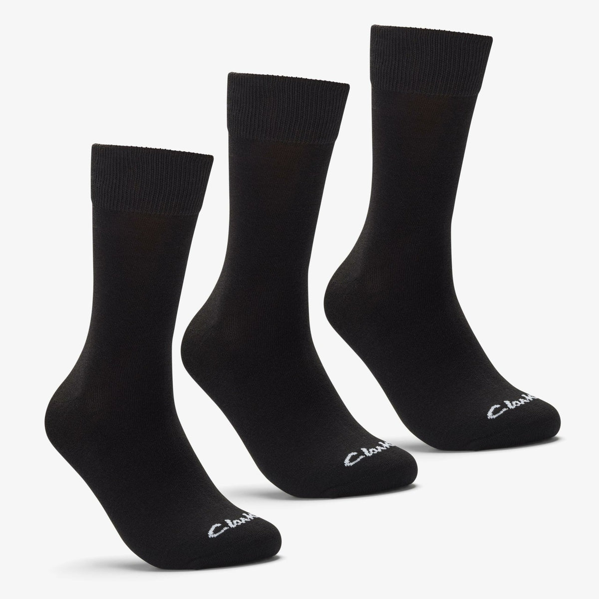 3 Pack Socks Size 6-11 Black Black - Clarks Men