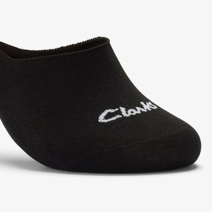 Sock Liners 3 Pack Size 6-11 Black Black - Clarks Men
