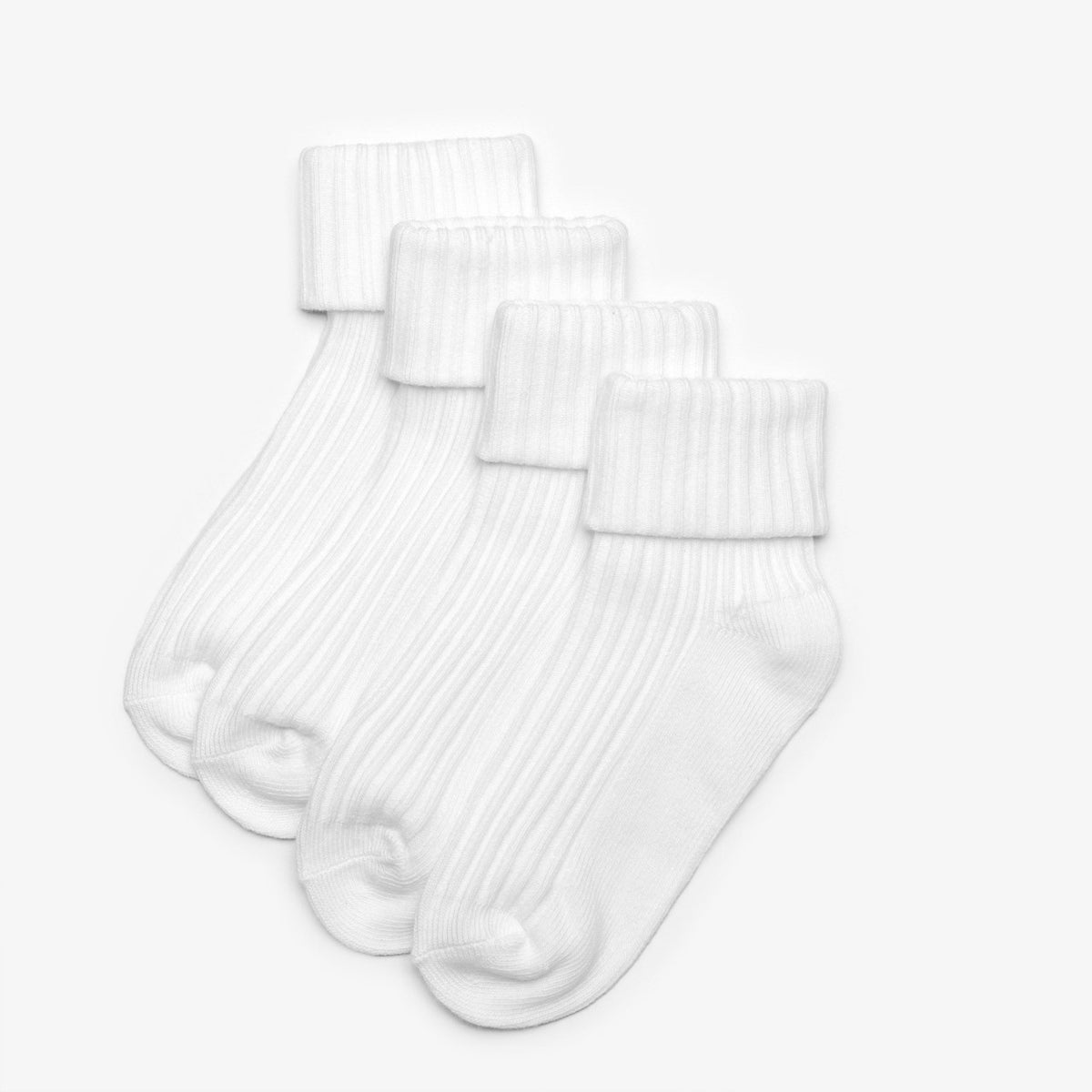 White Socks 4 Pack 1 - 2 Years White - Clarks Kids