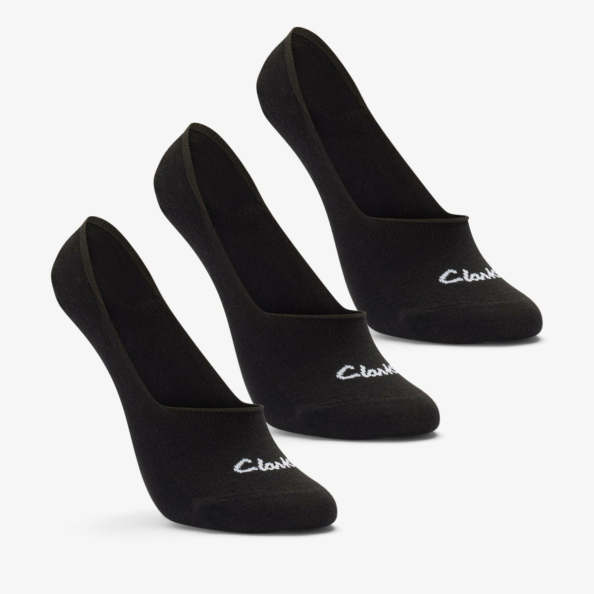 Sock Liners 3 Pack Size 2-8 Black Black - Clarks Women