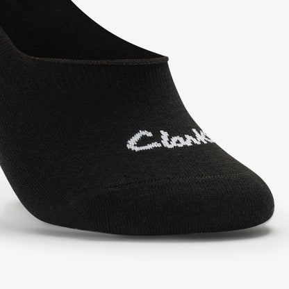 Sock Liners 3 Pack Size 2-8 Black Black - Clarks Women