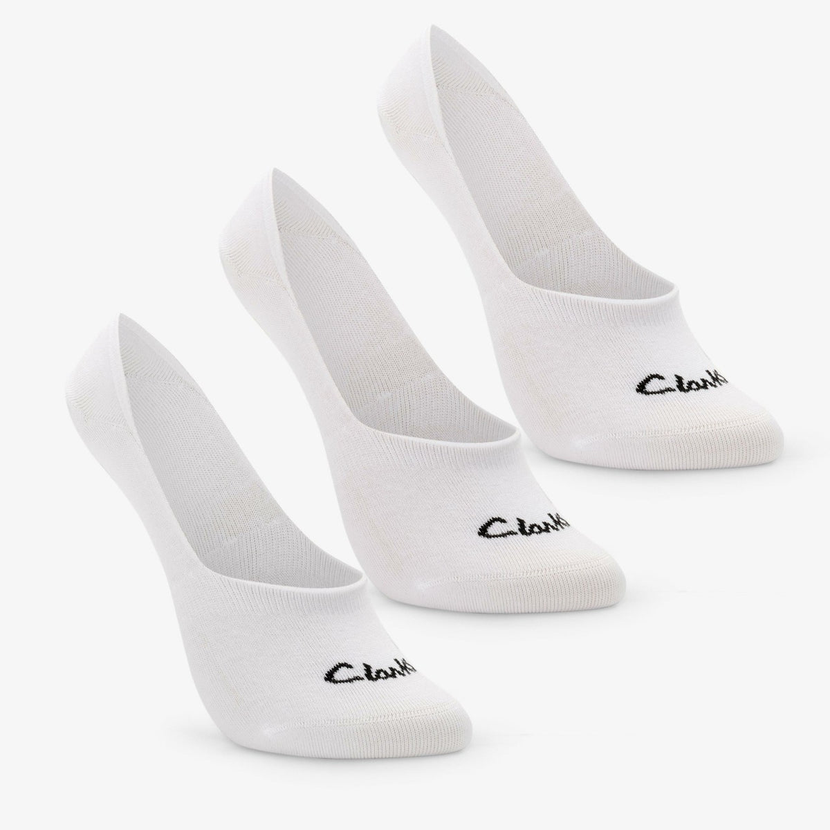 Sock Liners 3 Pack Size 2-8 White - Clarks Women