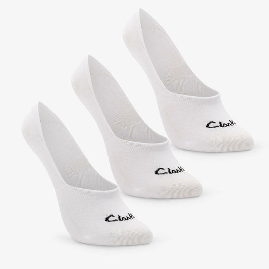 Sock Liners 3 Pack Size 2-8 White - Clarks Women