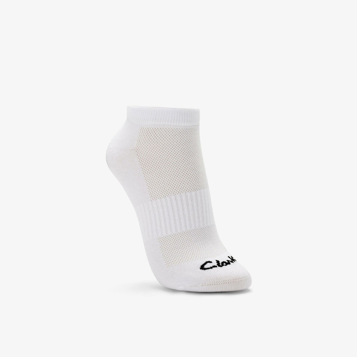 Sports Ankle Socks 3 Pack Size 2-8 White - Clarks Women