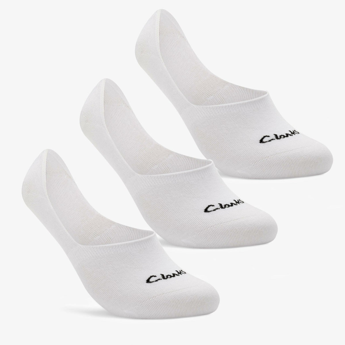 Sock Liners 3 Pack Size 6-11 White - Clarks Men