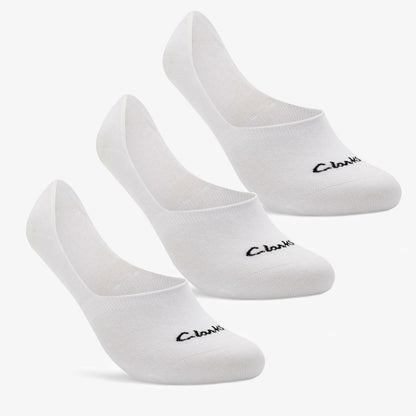 Sock Liners 3 Pack Size 6-11 White - Clarks Men