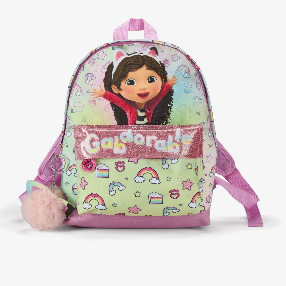 Gabby Rainbow Backpack Pink Combination - Clarks Kids